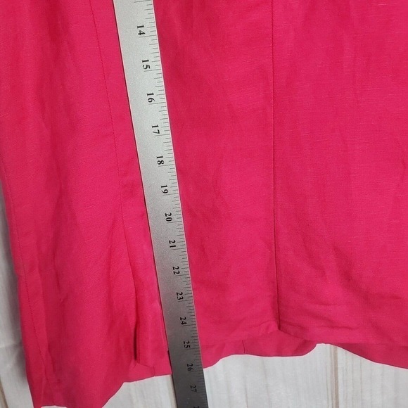 NWT Y2K East 5th Linen Blend Pink Button Up Light Jacket Blazer Size Large - Picture 9 of 9